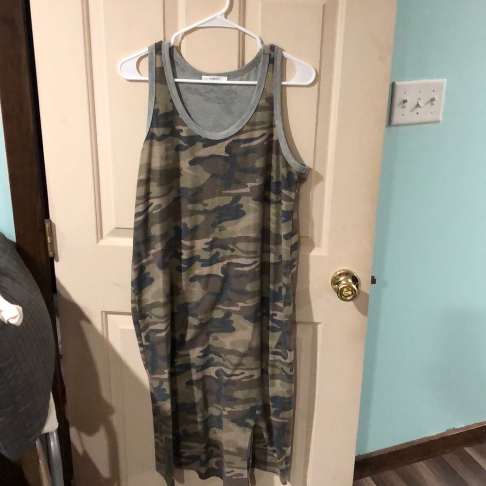 Racer Tank top camo dress